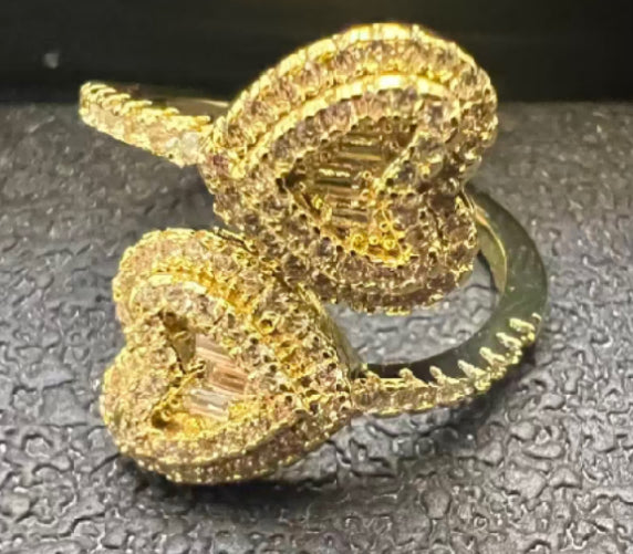 Double Heart Ring
