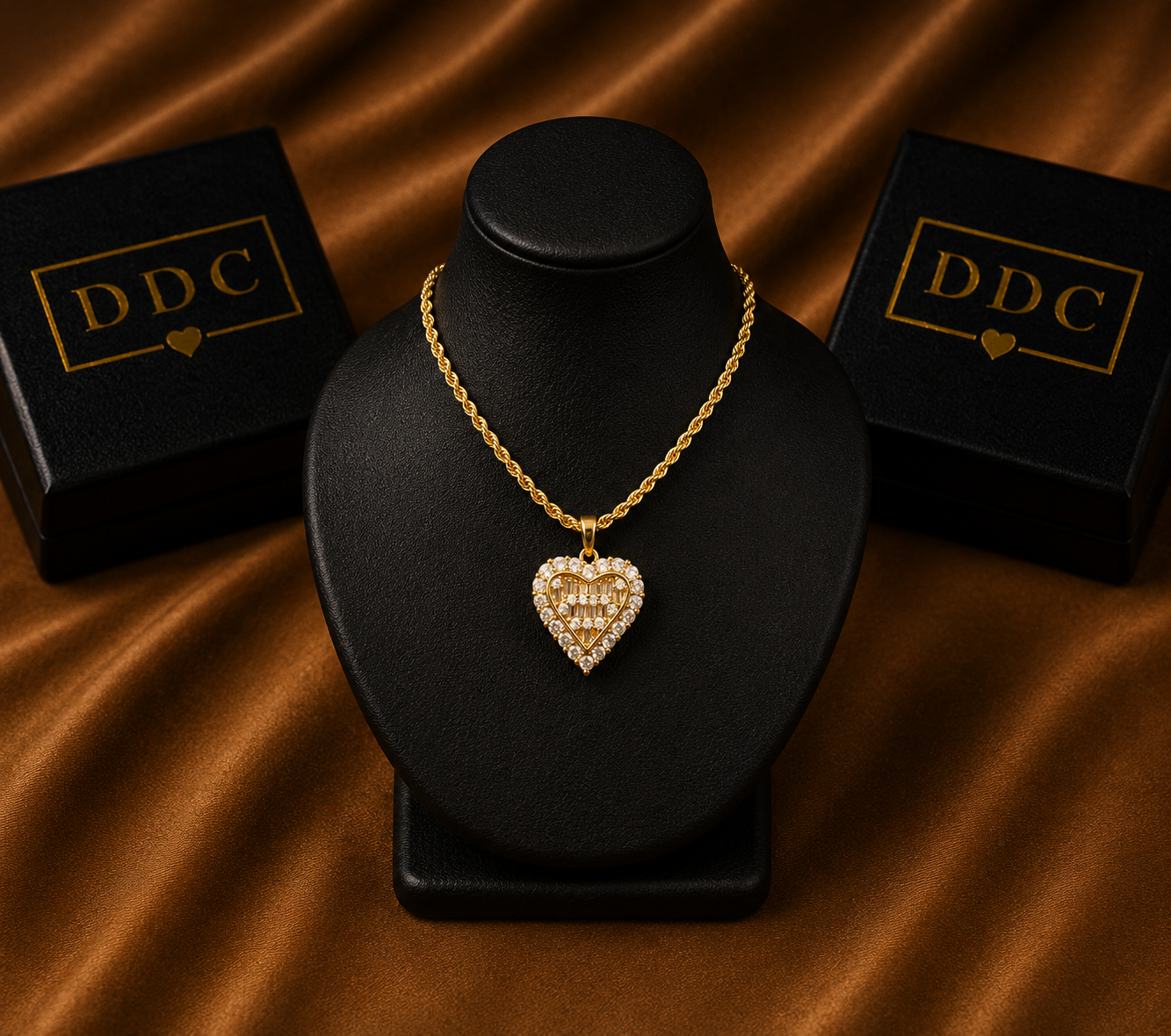 Diamond CrystalHeart Necklace