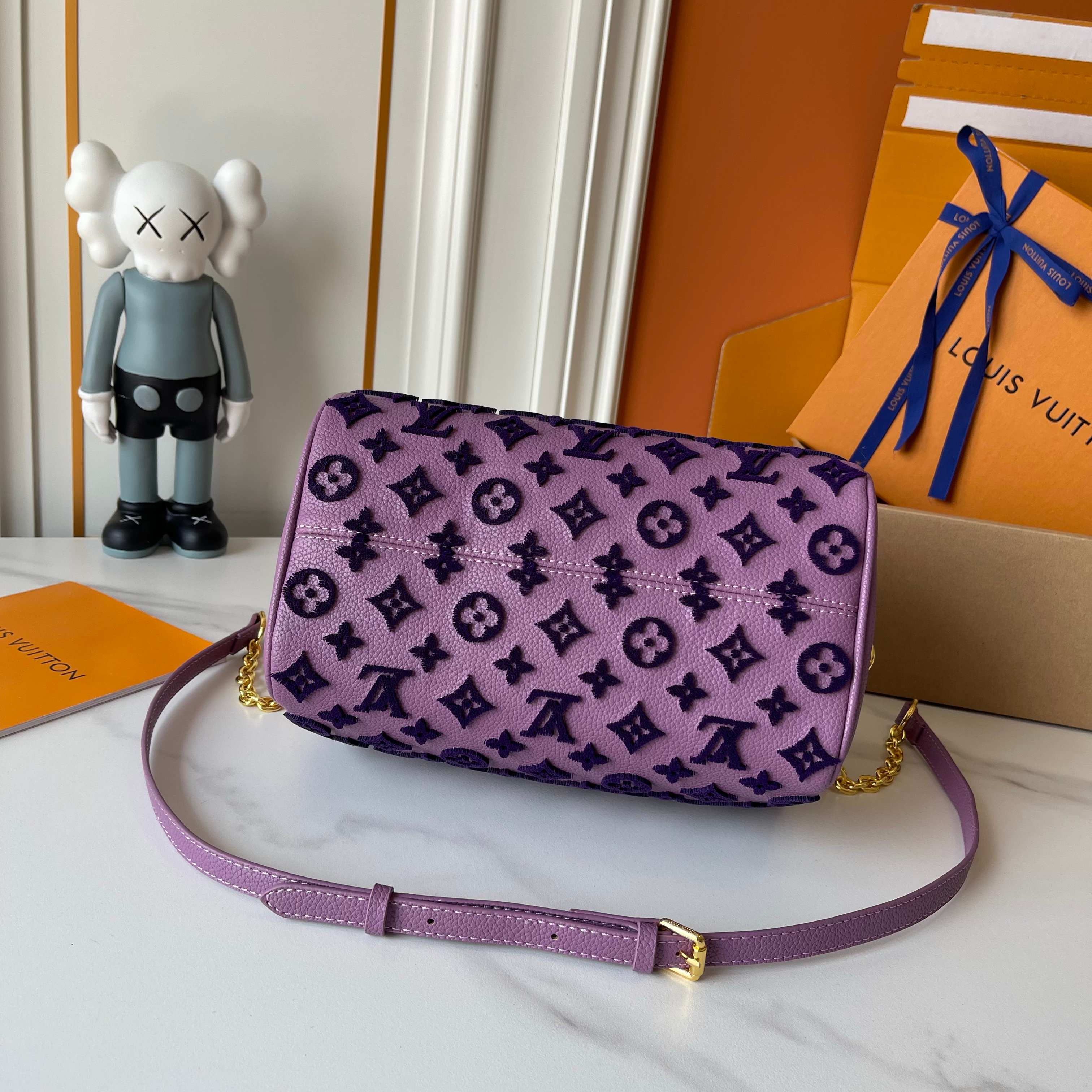 Purple LV Handbag