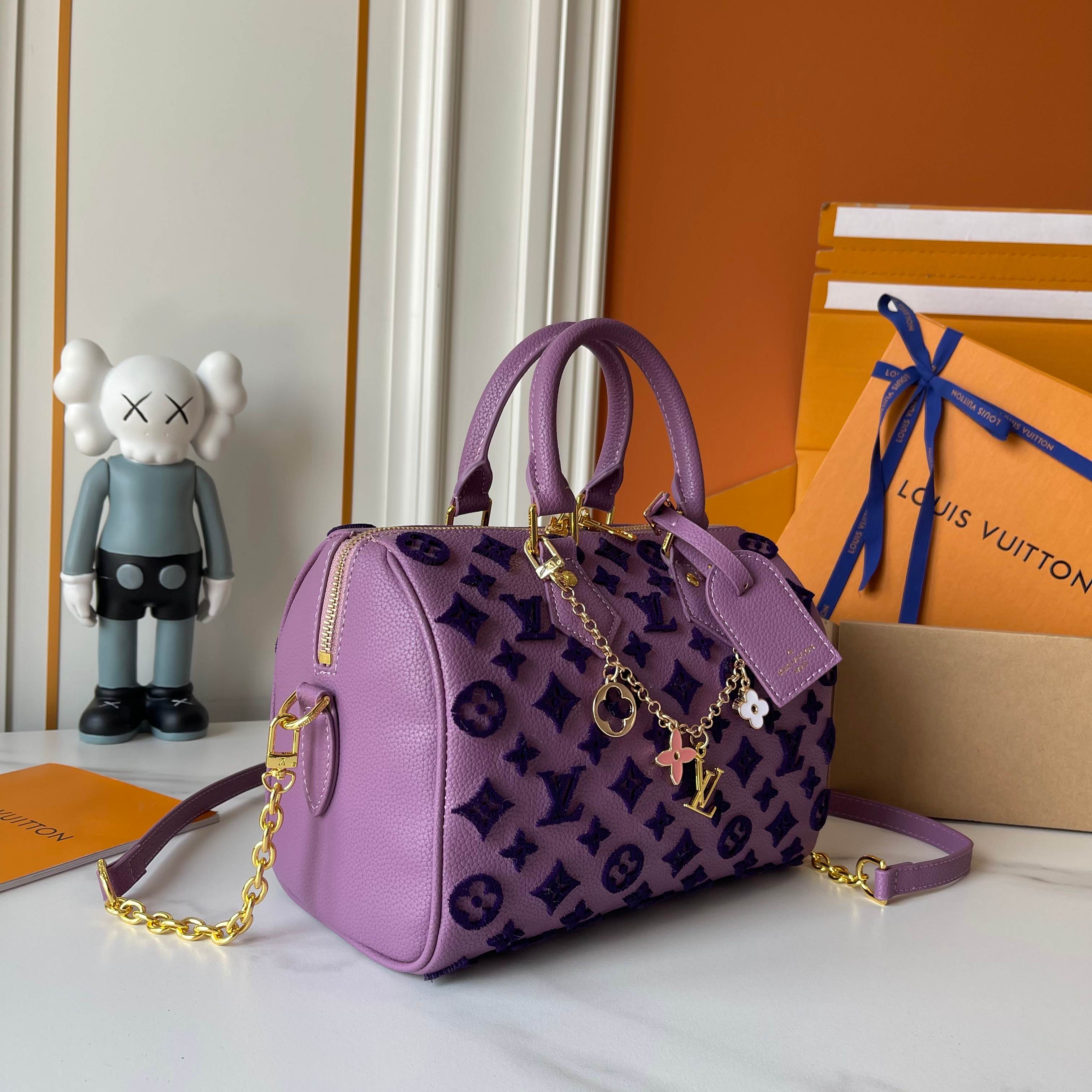 Purple LV Handbag