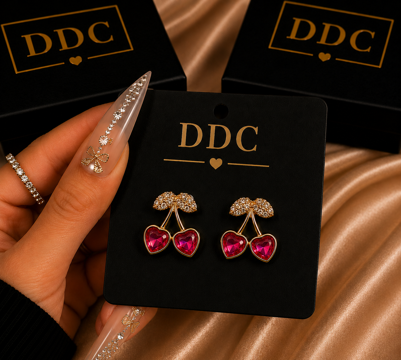 Cherry Diamond Earrings
