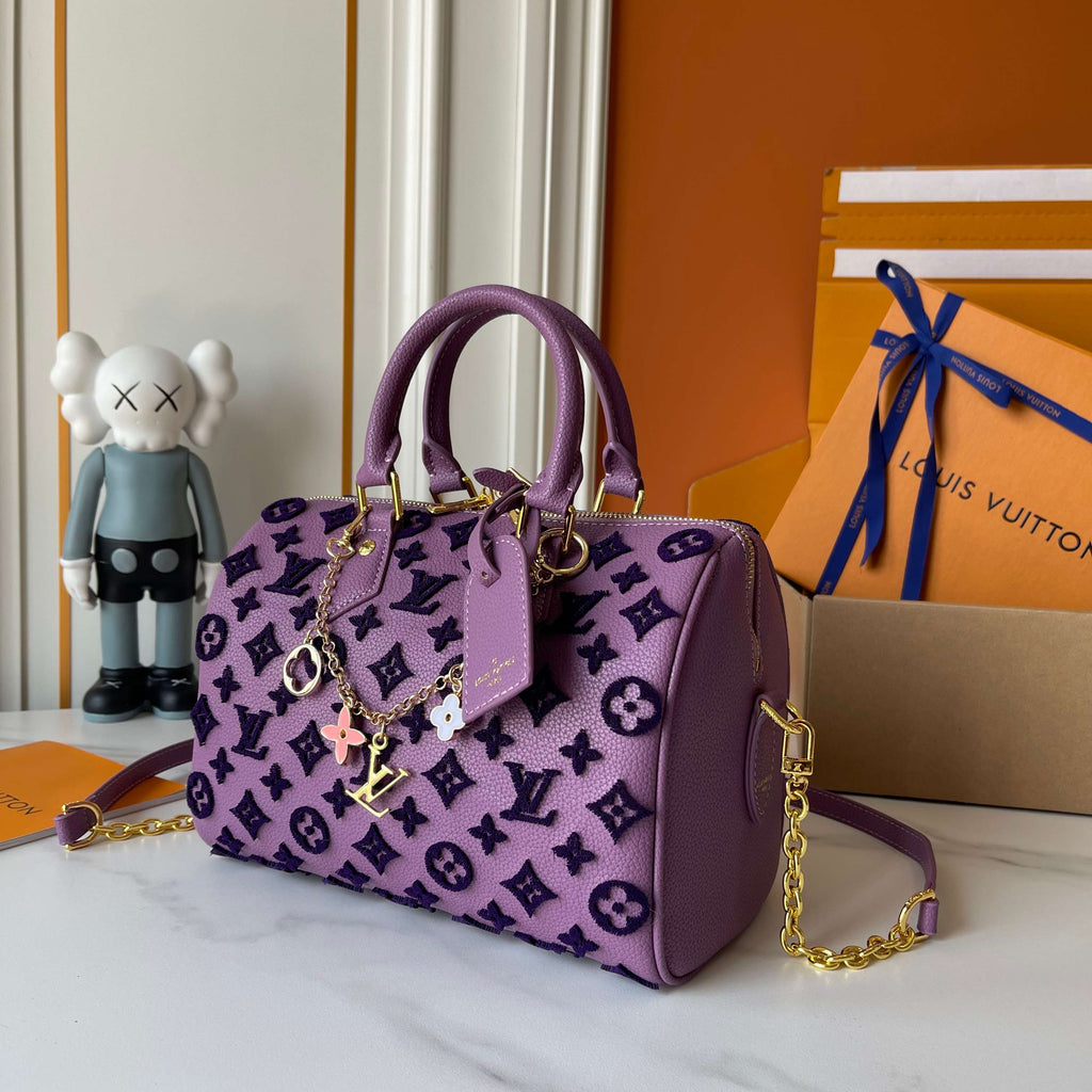Purple LV Handbag