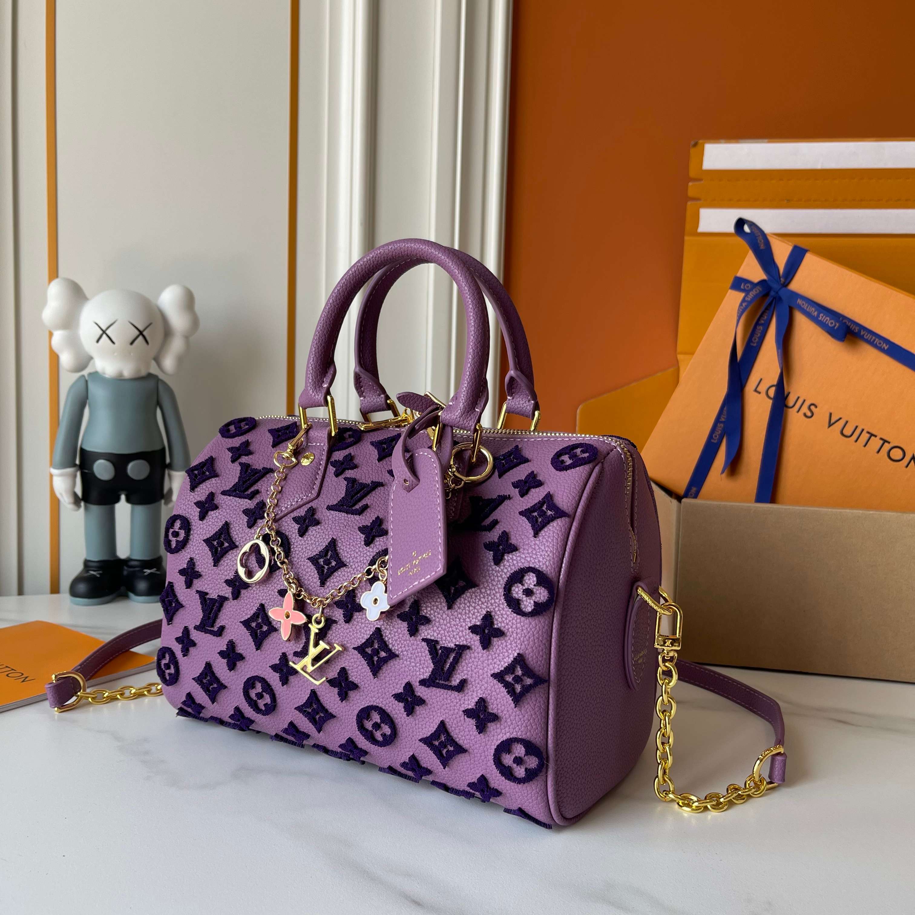 Purple LV Handbag