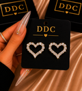 Diamond Heart Earrings