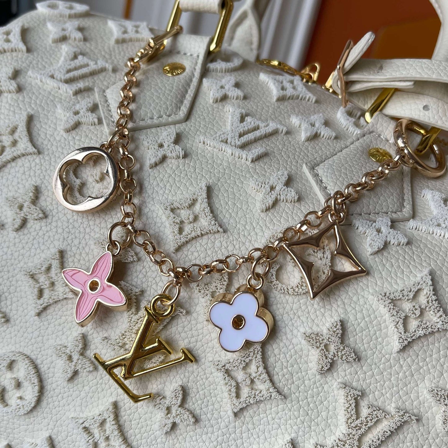 Cream LV Hangbag