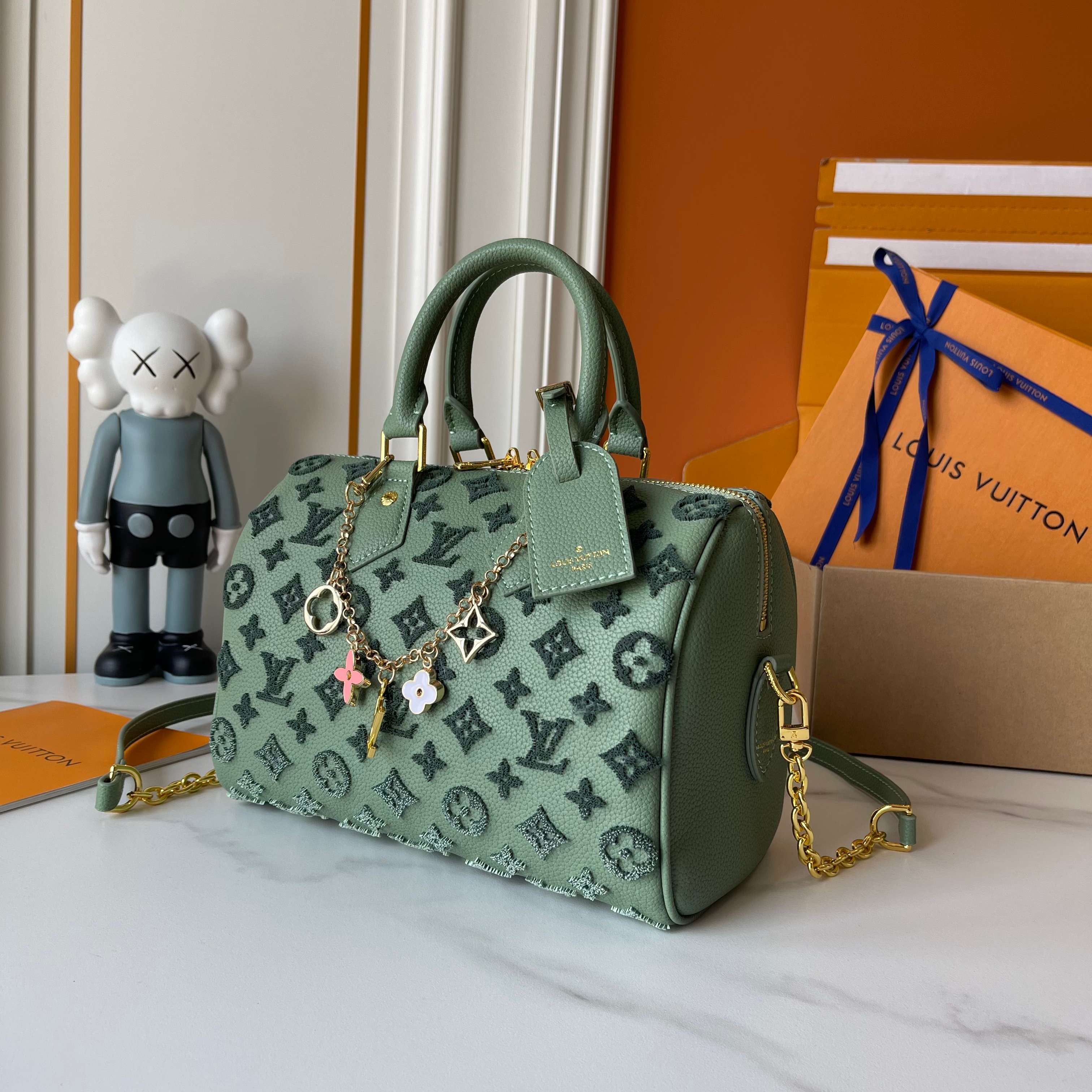 Green LV Hangbag