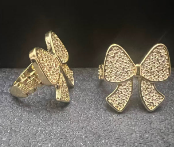 Diamond Bow Ring