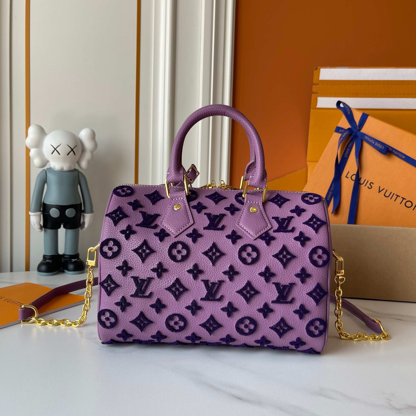 Purple LV Handbag
