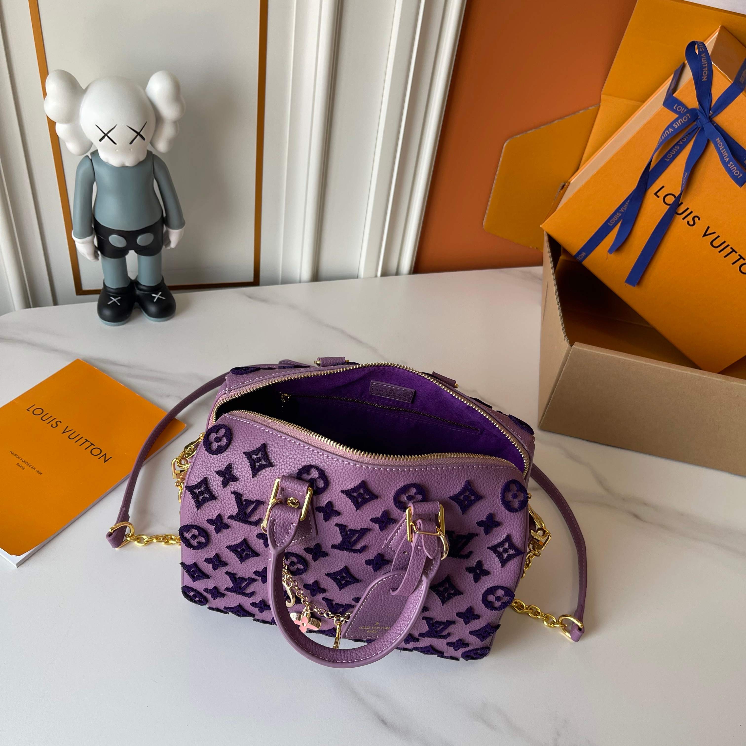 Purple LV Handbag