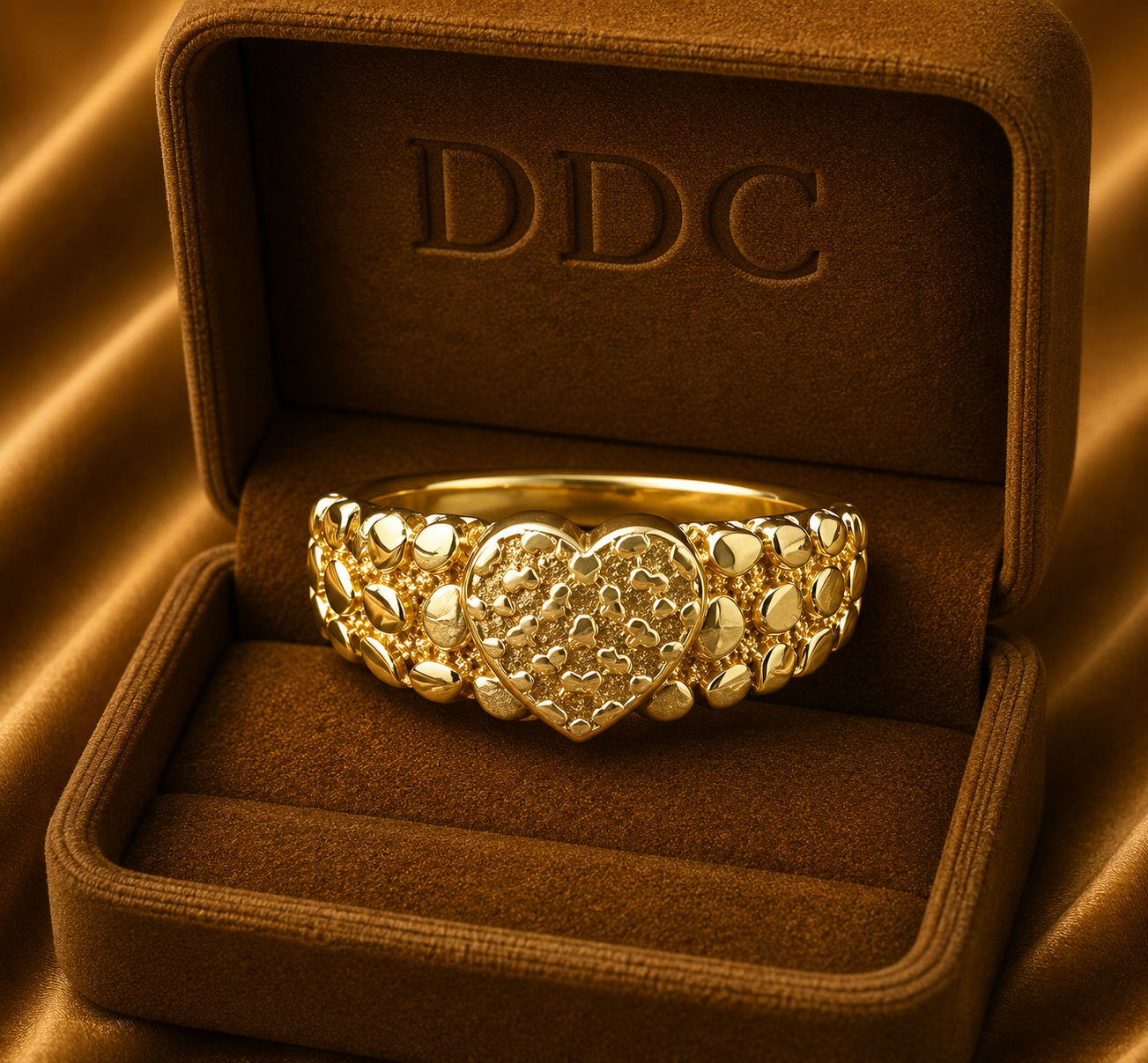 Cross nugget ring