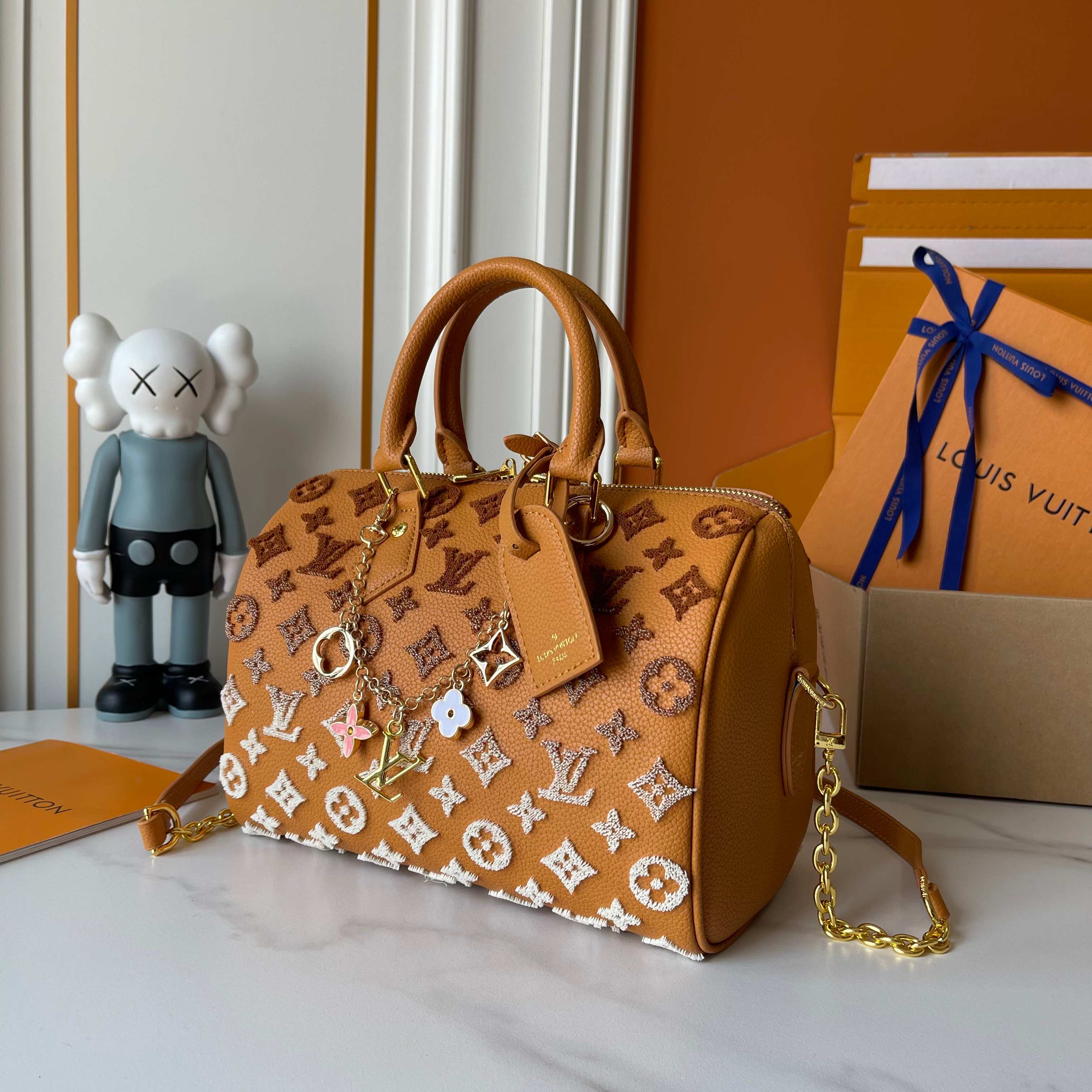 LV Orange Cream X White Hangbag