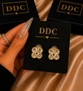 Diamond Flower Earrings