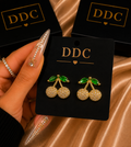 Diamond Cherry Earrings