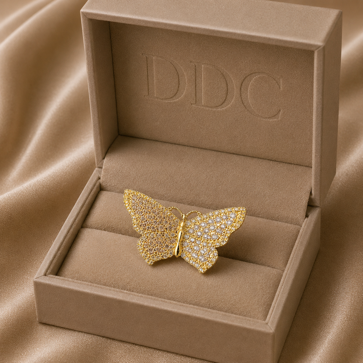 Diamond Butter Fly Ring