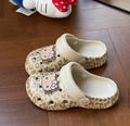 Nude Cheetah x Hello Kitty Crocs