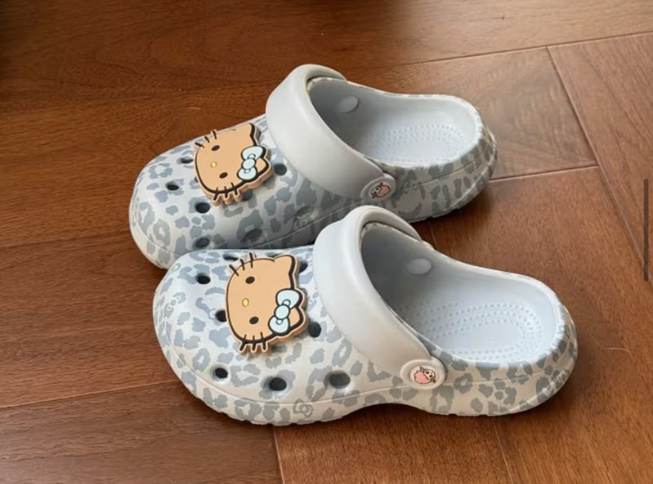 Blue Cheetah x Hello Kitty Crocs